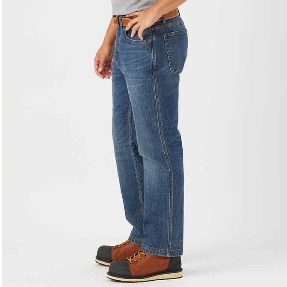 Duluth Trading Co Men’s Flex Ballroom Blue Relaxed Fit Jeans Size 35/30 Classic - Picture 3 of 6